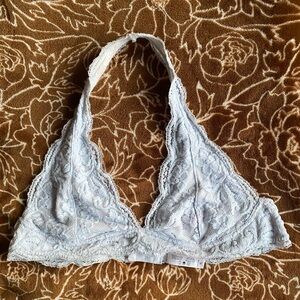Halter Powder Blue Bralette Size XL